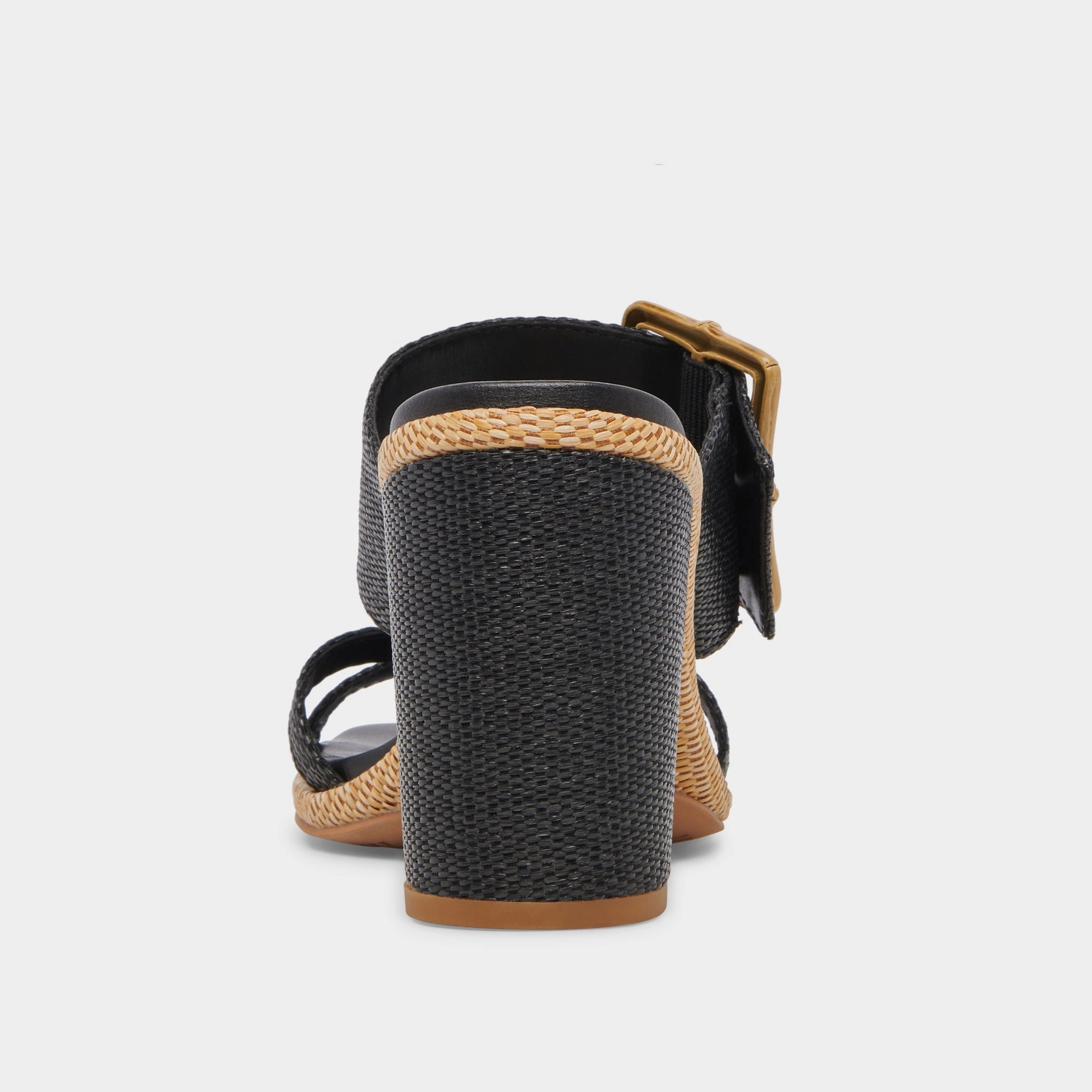 ONNIE HEELS ONYX RAFFIA - re:vita