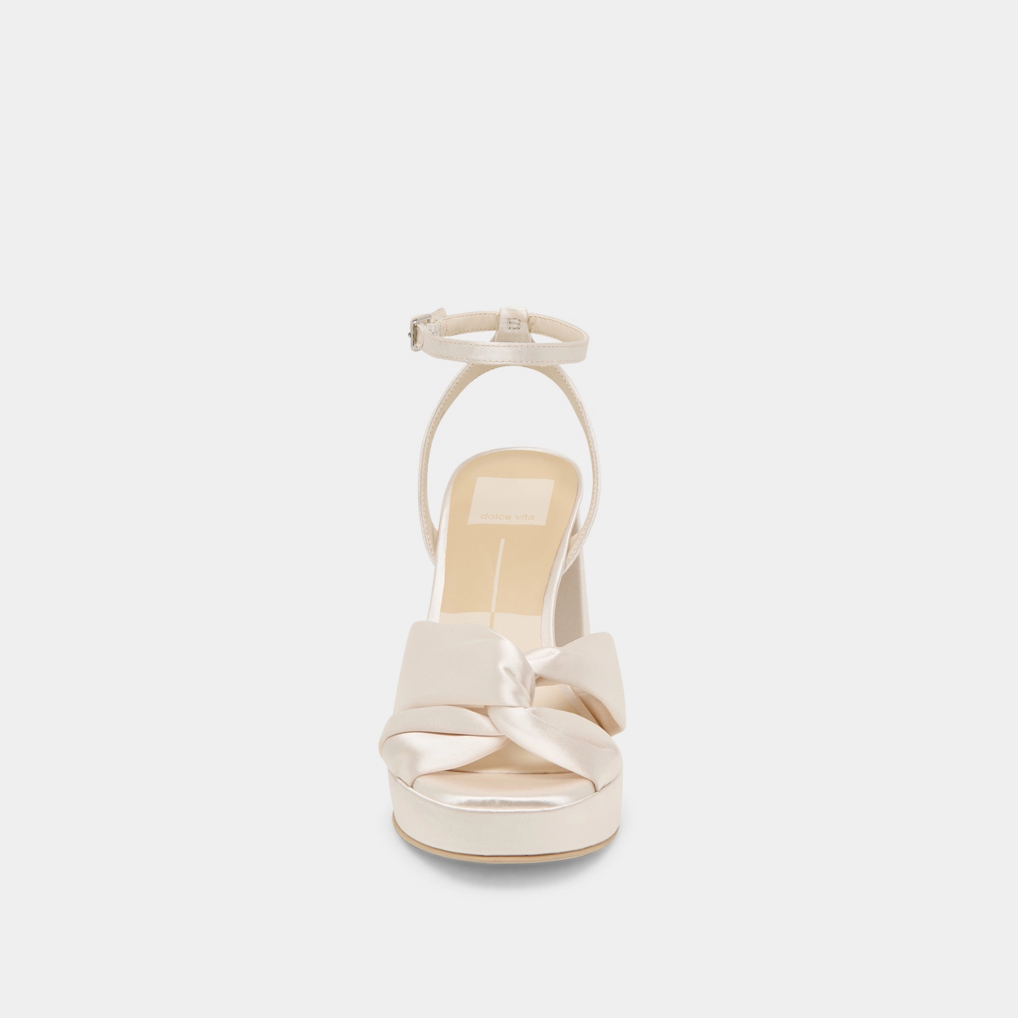 PARLO HEELS IVORY SATIN