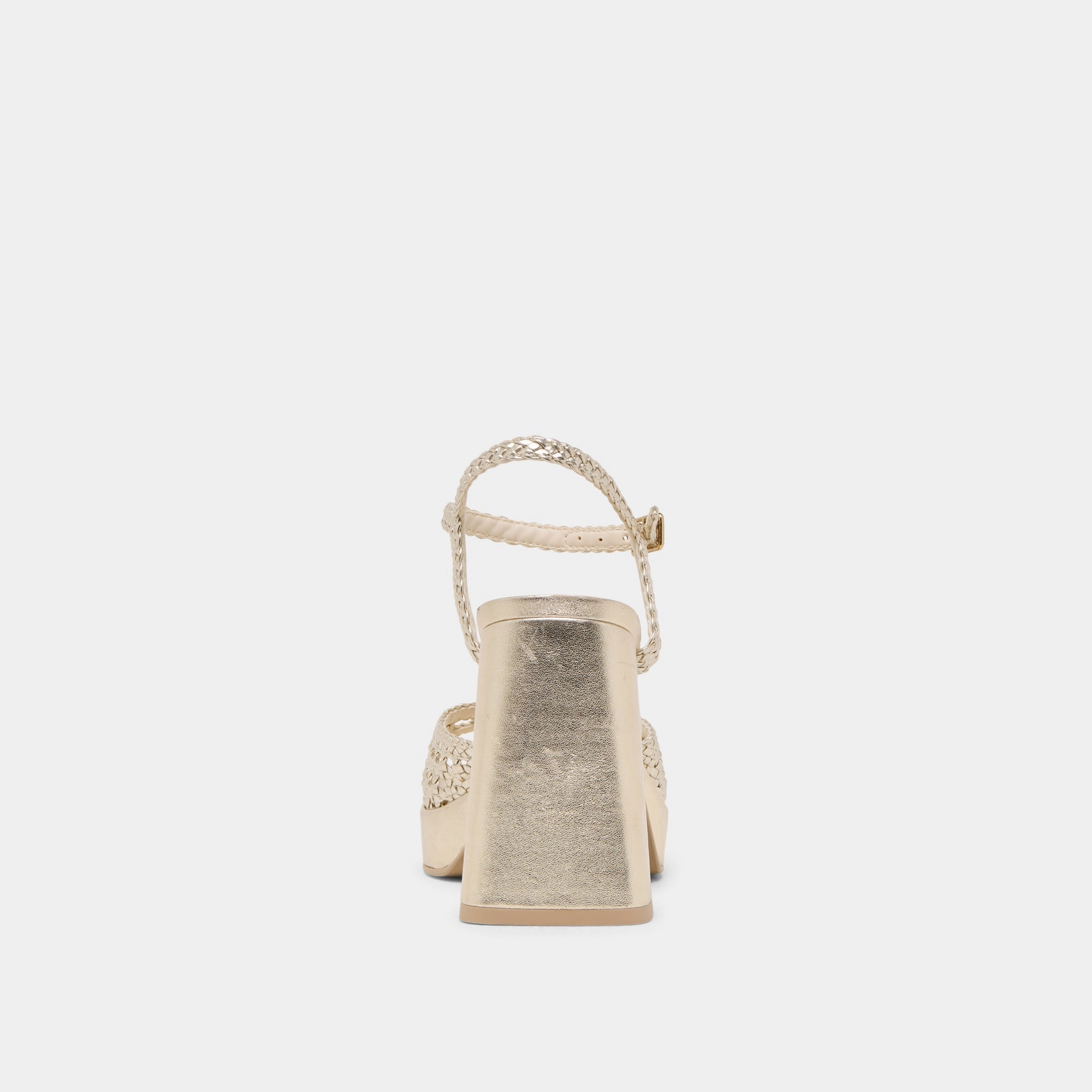 PEYTEN HEELS LIGHT GOLD WOVEN STELLA