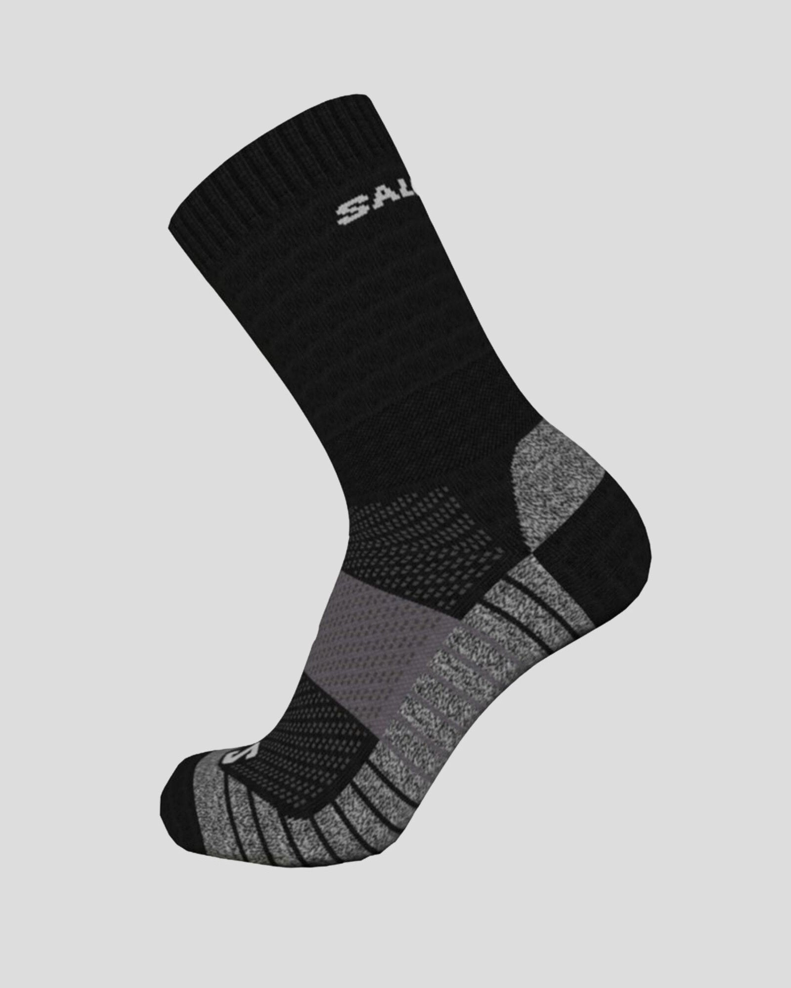 Salomon Aero Crew Socks - Black/Ebony/Pearl Blue