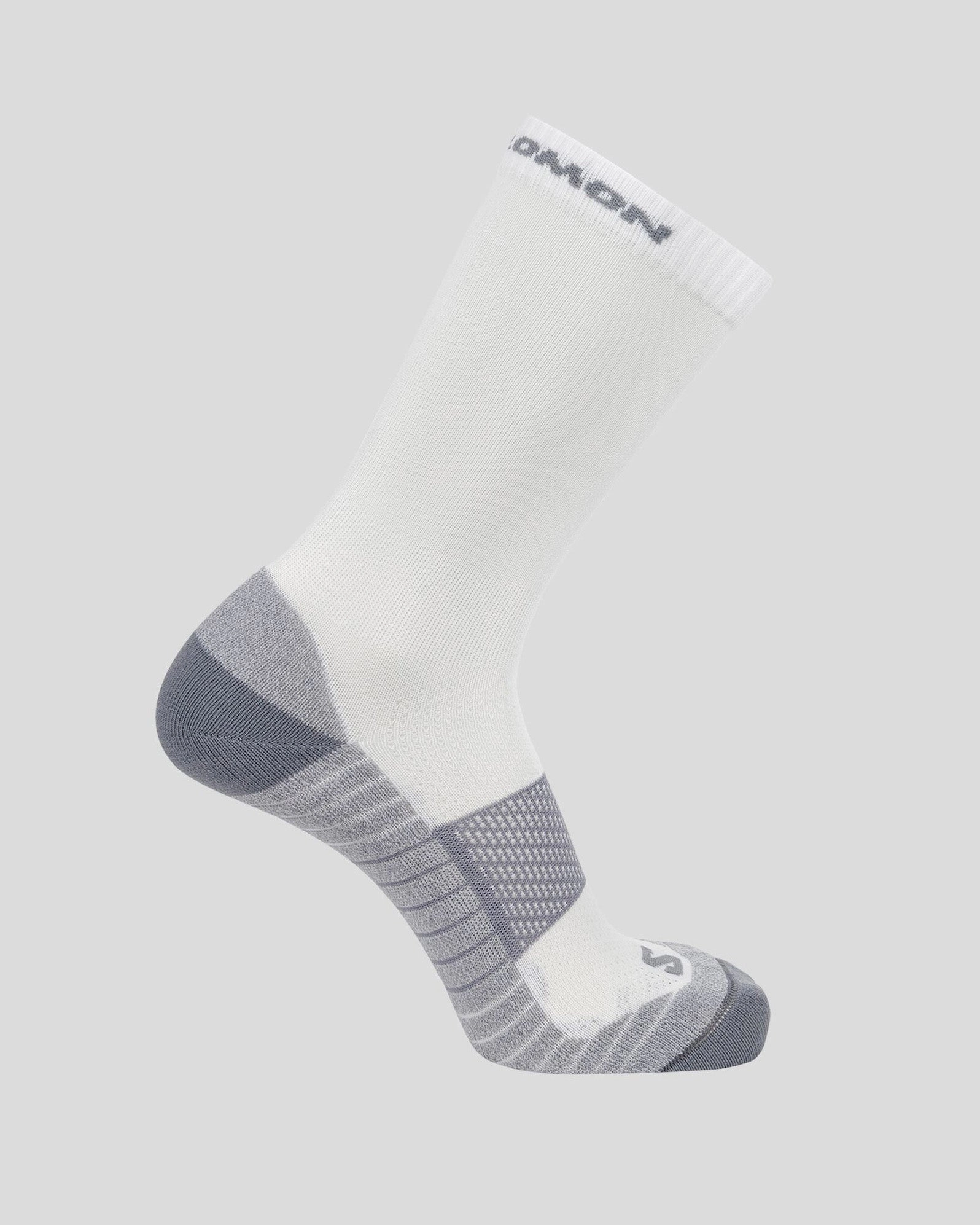 Salomon Aero Crew Socks - White/Quarry/Quiet Shade