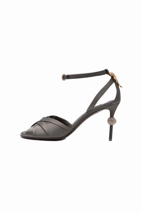 Satin Crystal Heels - Size 40.5