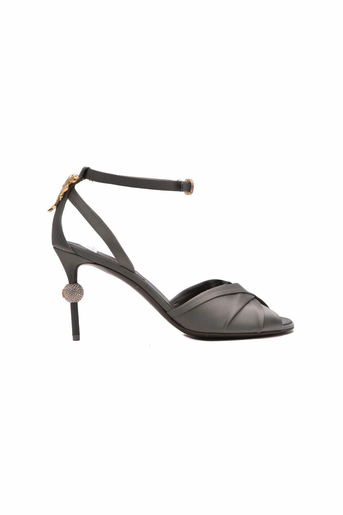 Satin Crystal Heels - Size 40.5