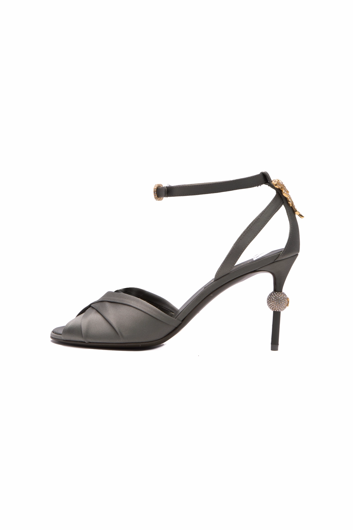 Satin Crystal Heels - Size 40.5