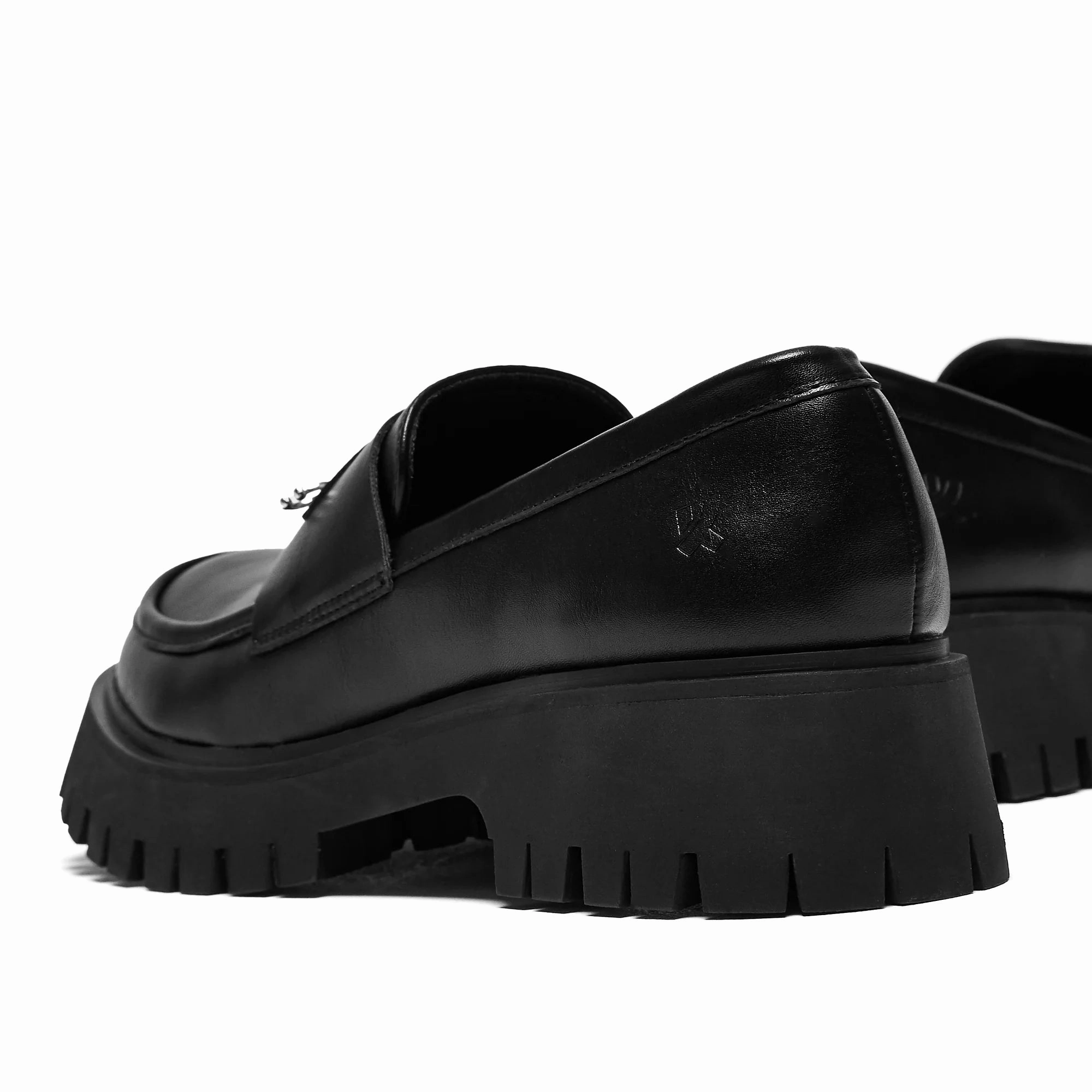 Science Fiction Lips Loafers - Black-Size 6-Clearance