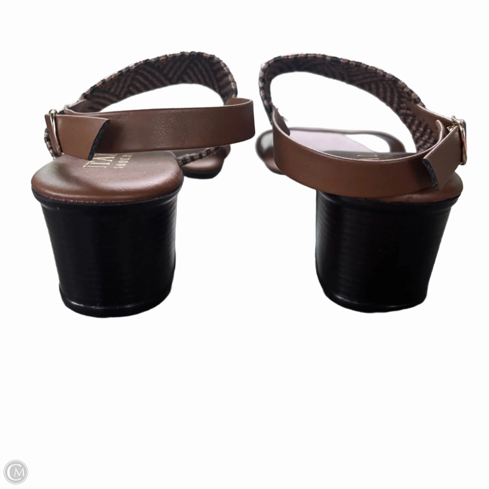 Shoes Heels Block By Italian Shoemakers In Brown, Size: 9