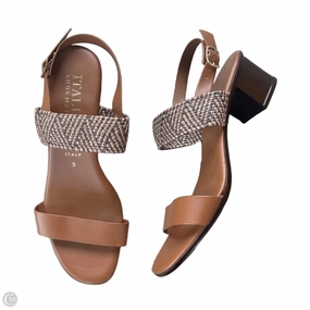 Shoes Heels Block By Italian Shoemakers In Brown, Size: 9