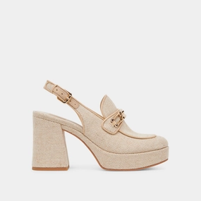 SIRUS HEELS SANDSTONE WOVEN