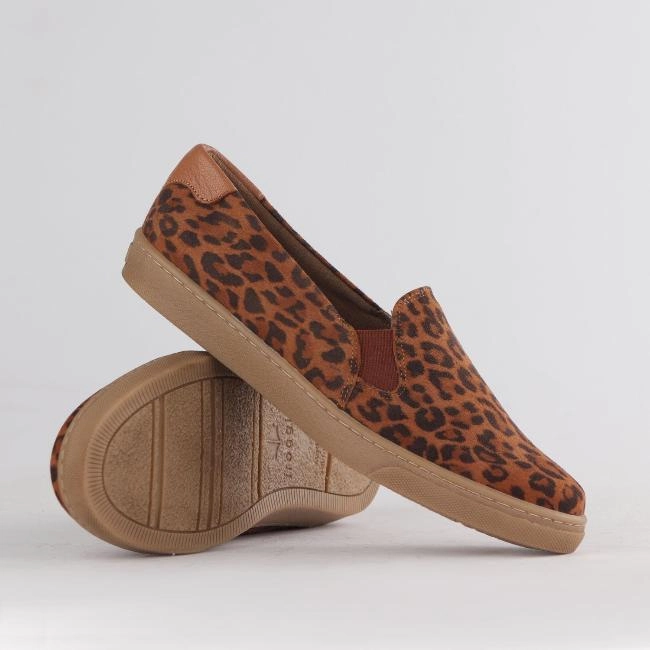 Slip-on Sneaker with Removable Footbed in Leopard - 12750