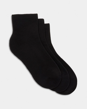 Sports Quarter Crew 3 Pack Black