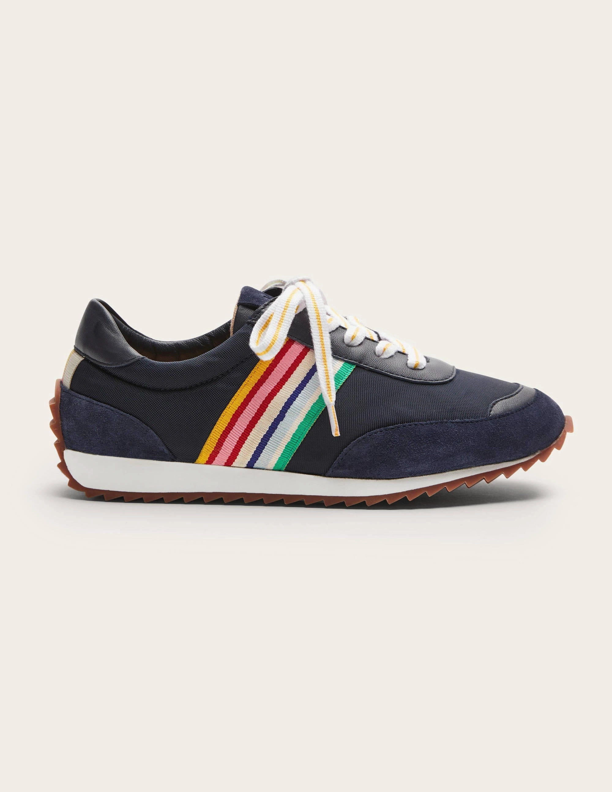 Striped Runner Sneakers-Navy, Multi Stripe