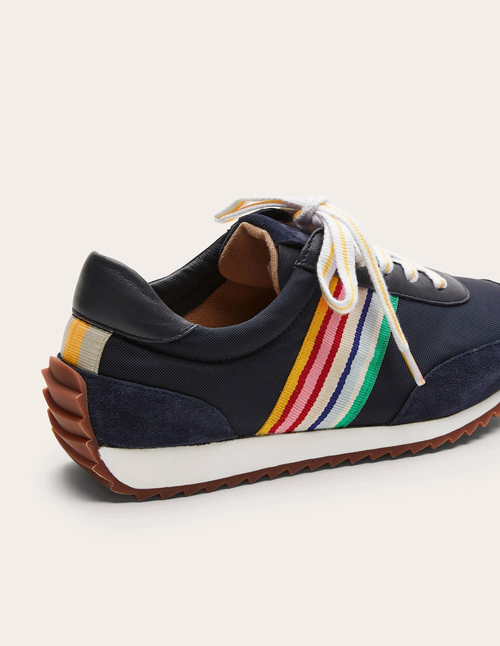 Striped Runner Sneakers-Navy, Multi Stripe
