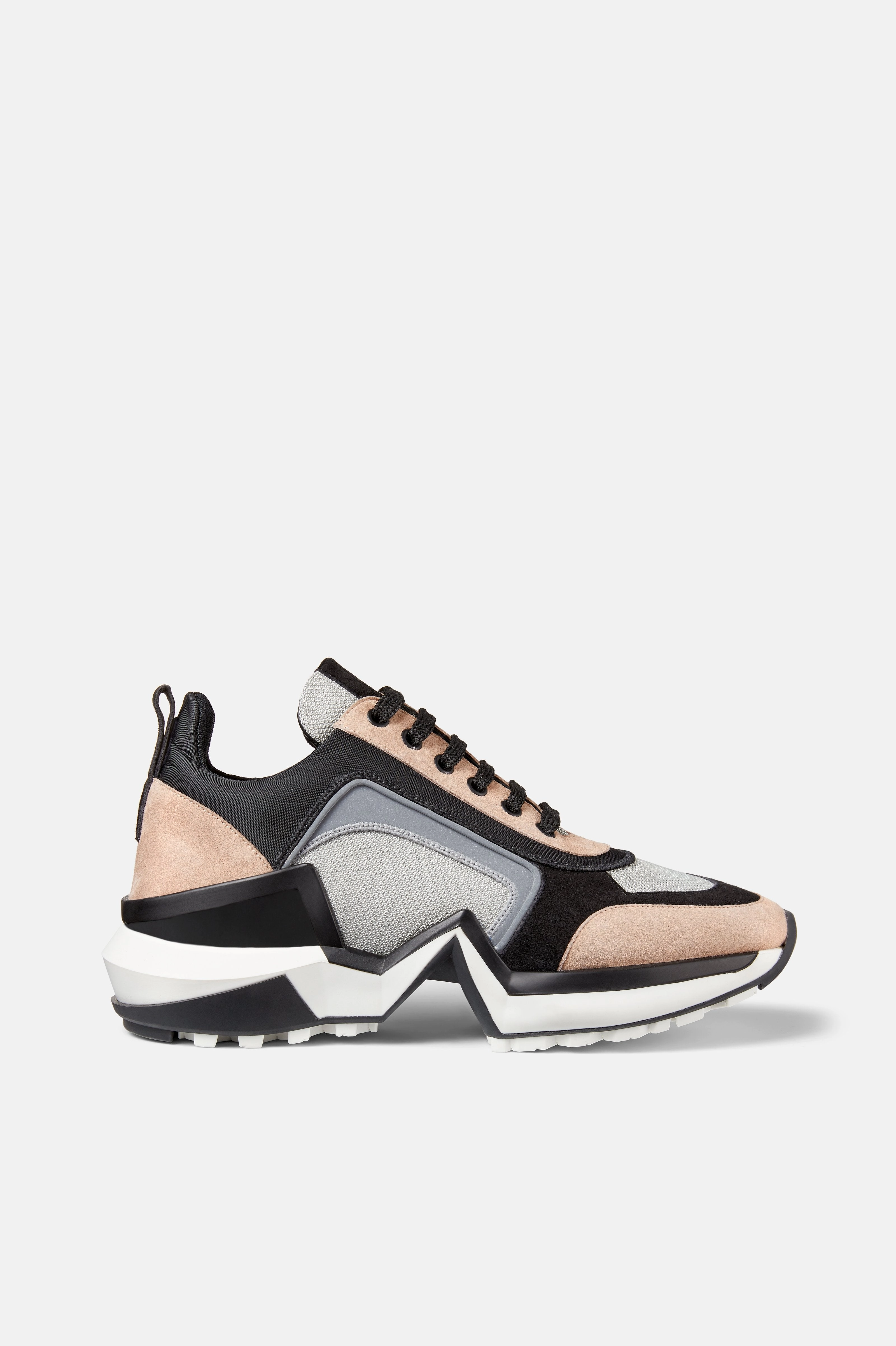 Tan and Silver Suede 4.0 Sneakers