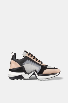 Tan and Silver Suede 4.0 Sneakers