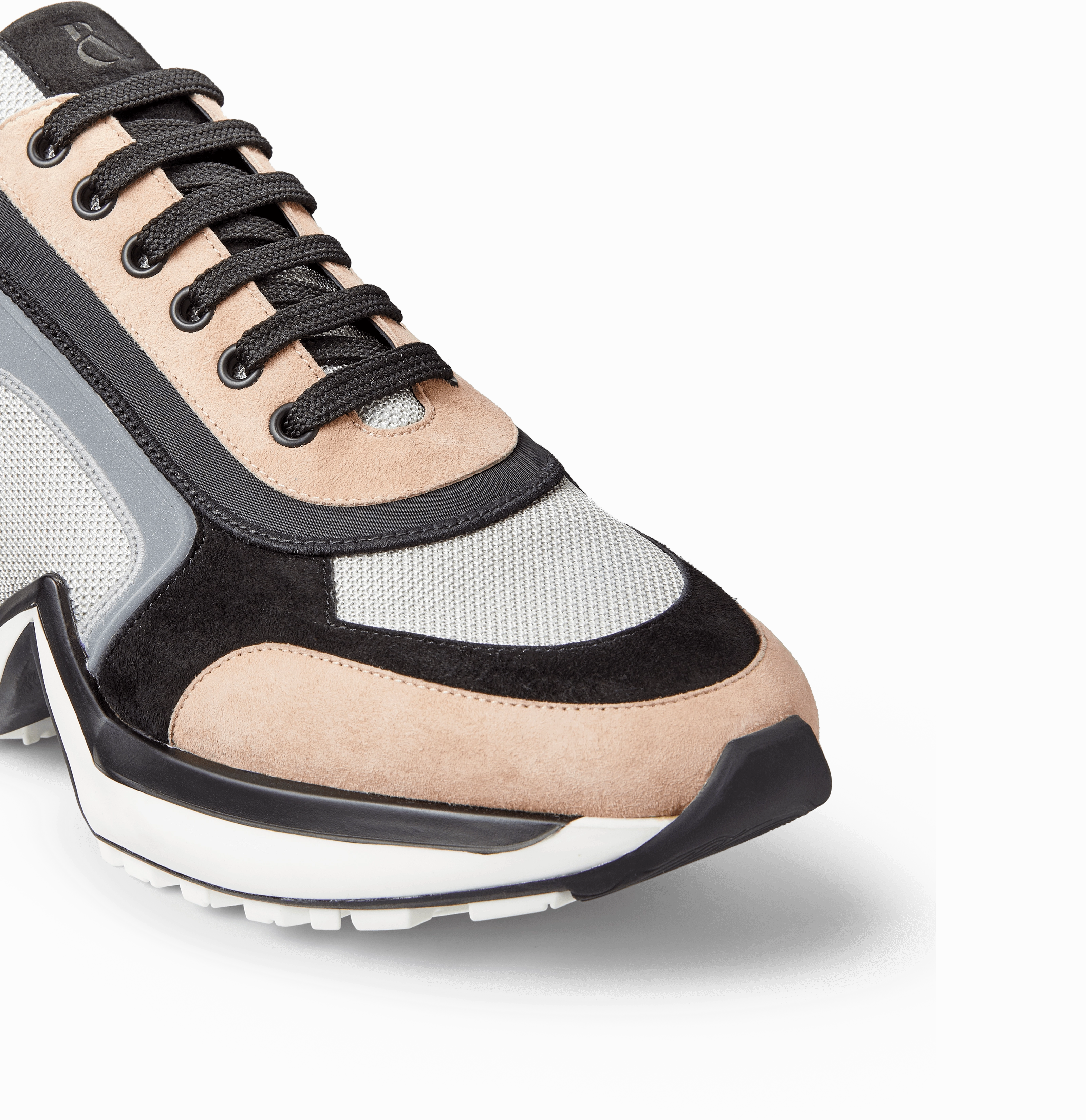 Tan and Silver Suede 4.0 Sneakers