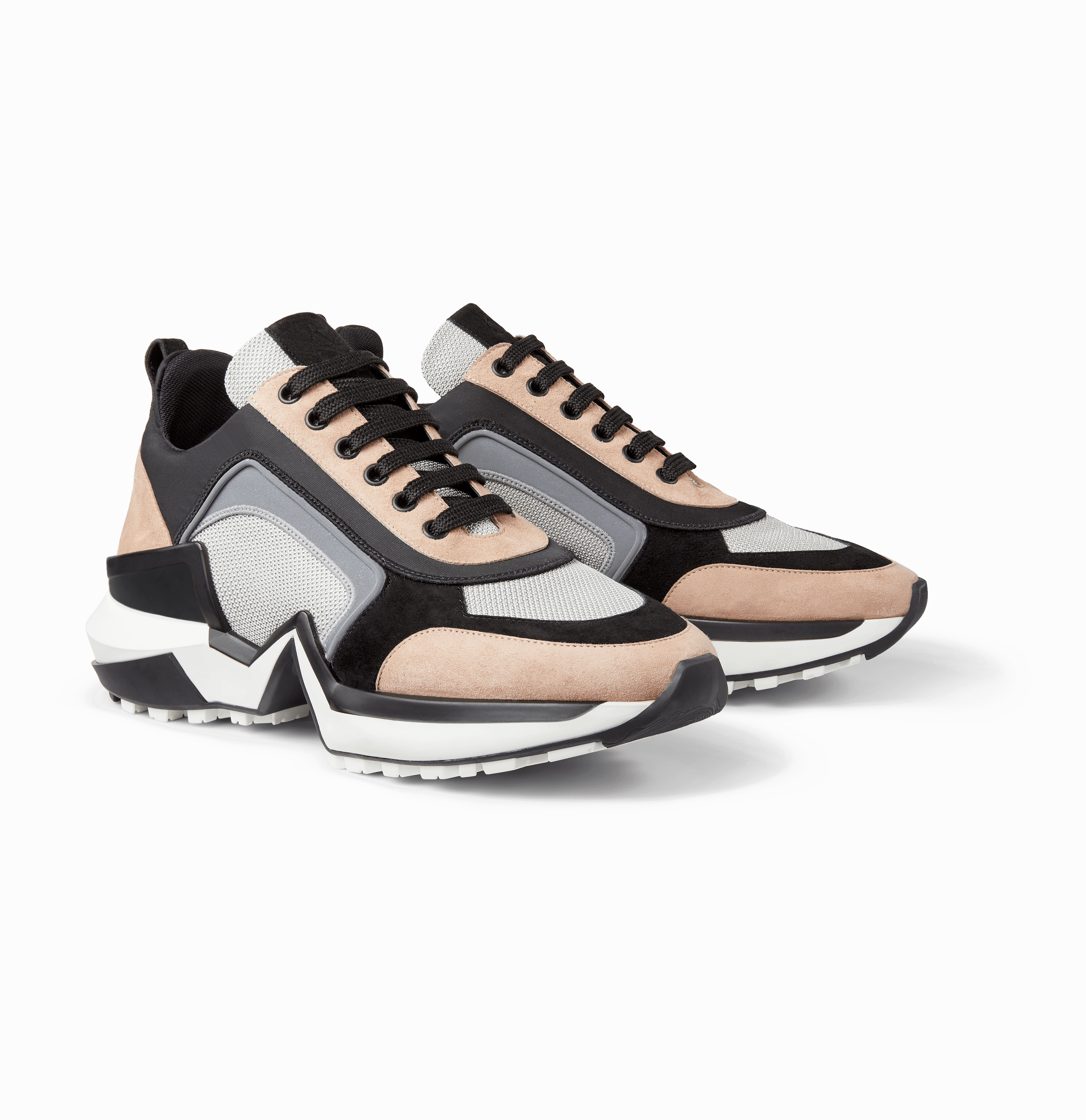 Tan and Silver Suede 4.0 Sneakers