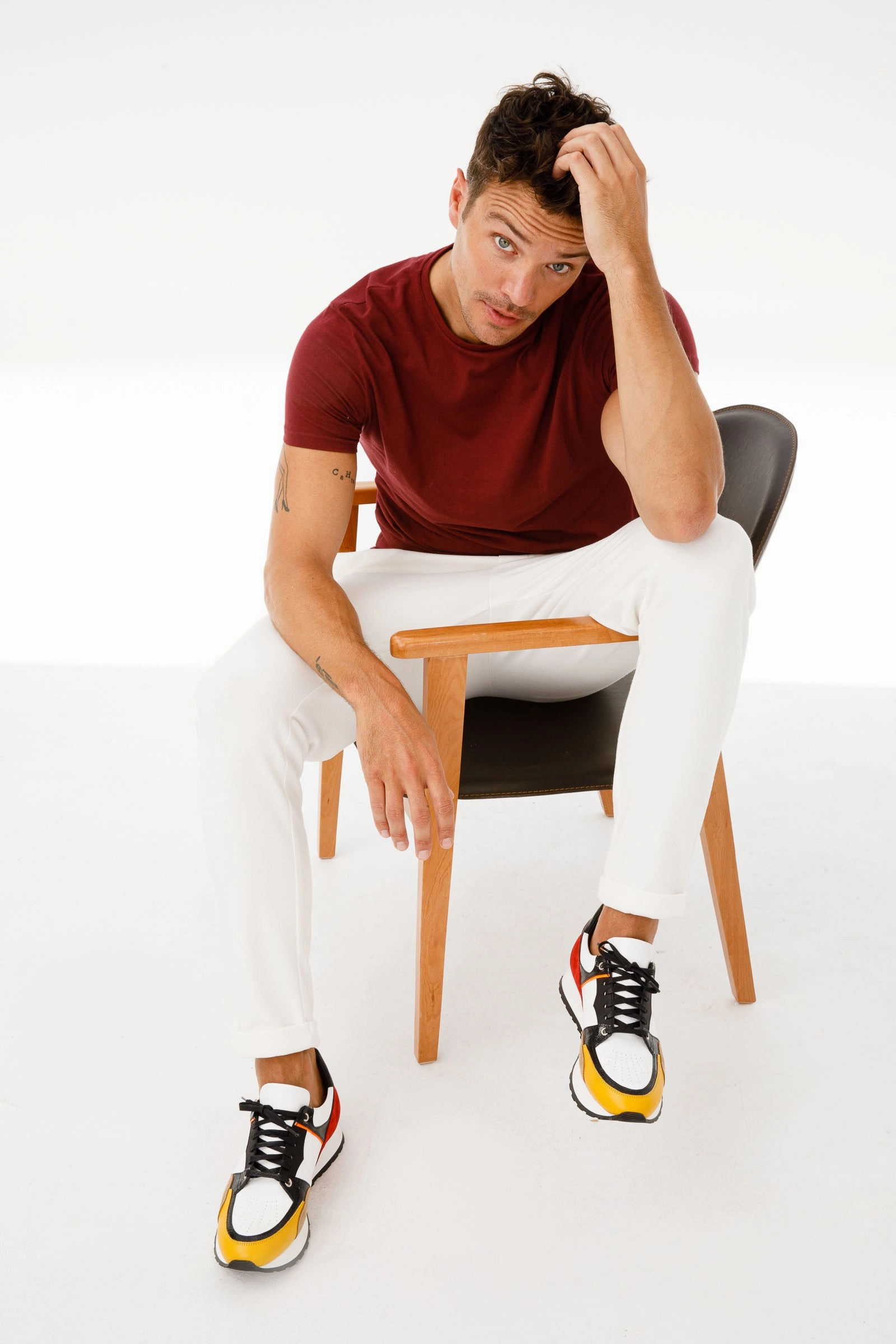 The Covelo White Leather Men Sneaker Final Sale!