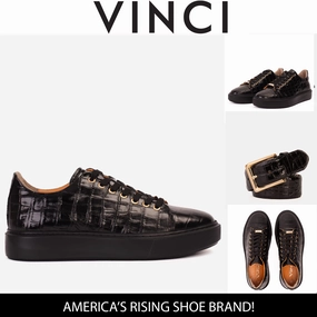 The Dublin Black Leather Men Sneaker