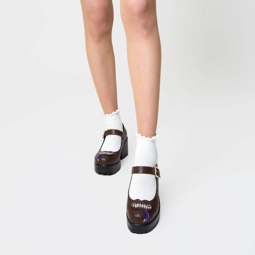 Tira Mary Jane Shoes - ‘Shapechanger Edition’-Brown-Size 8-Clearance