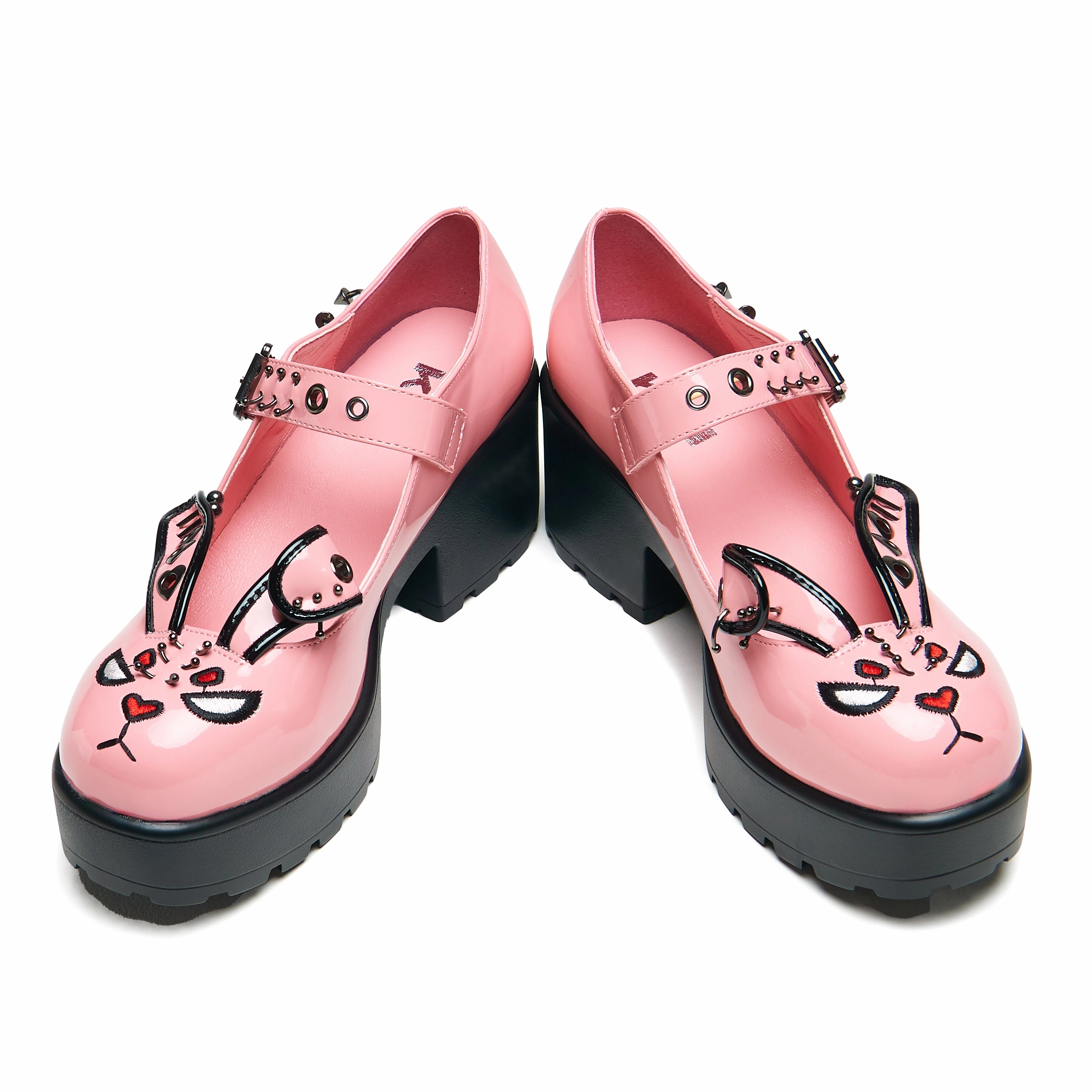 Tira Pink Mary Janes ‘Raver Bunny Edition’