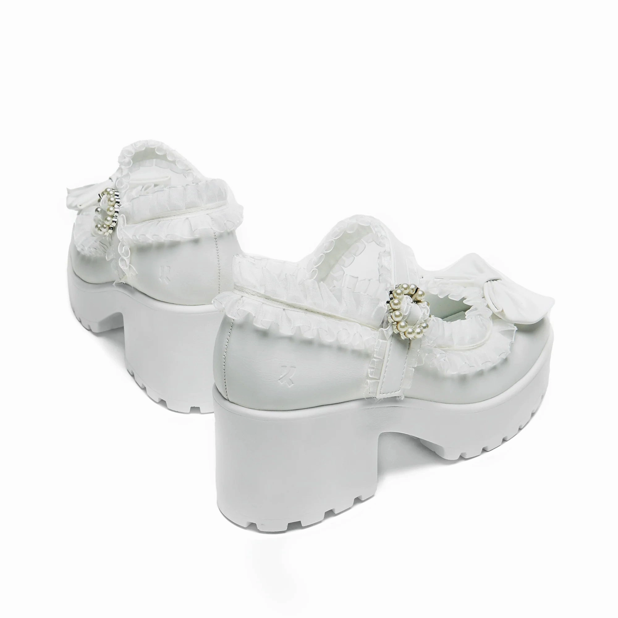 Tira Ruffle Mary Janes ‘ Porcelain Delights Edition’