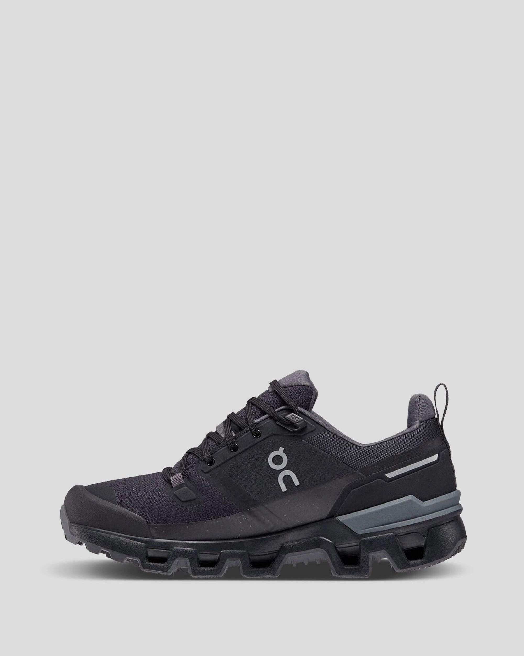Women's On Running Cloudwander Waterproof Hiking Shoes - Black/Eclipse