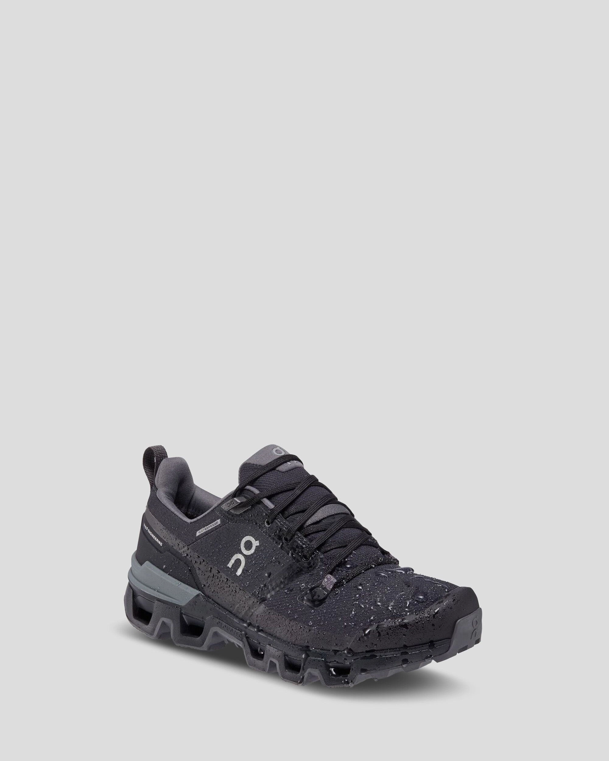 Women's On Running Cloudwander Waterproof Hiking Shoes - Black/Eclipse