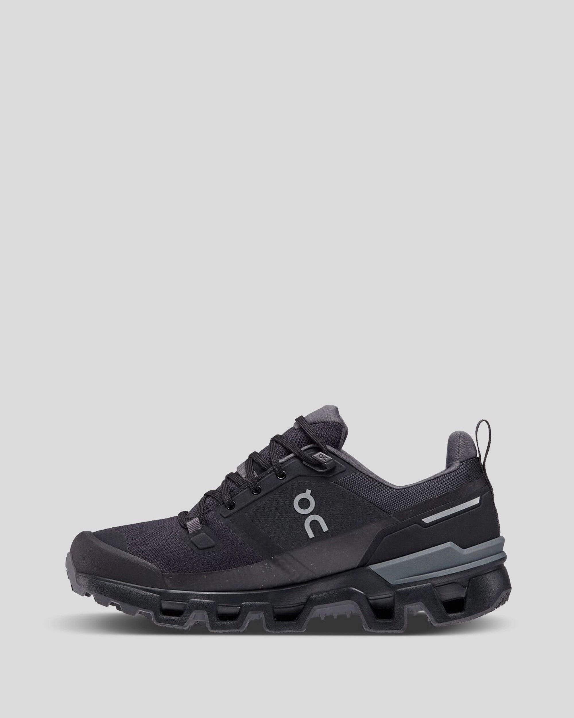Women's On Running Cloudwander Waterproof Hiking Shoes - Black/Eclipse