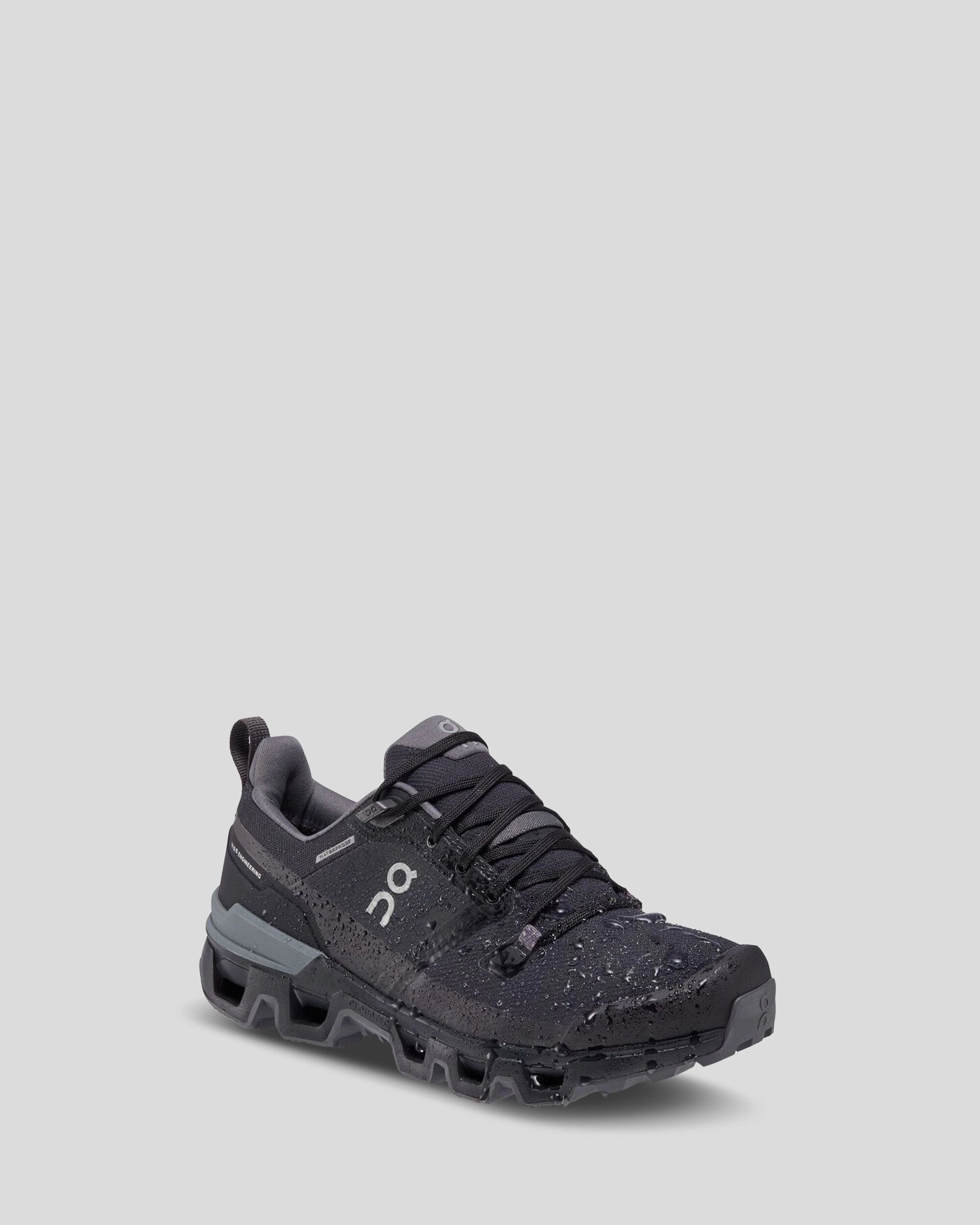 Women's On Running Cloudwander Waterproof Hiking Shoes - Black/Eclipse