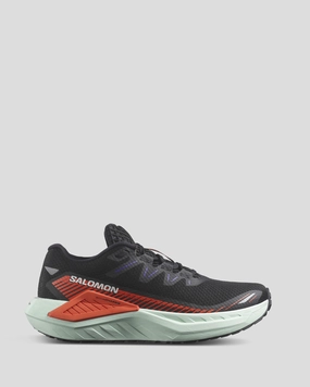 Women's Salomon DRX Defy Grvl Running Shoes - Black/CherryTomato/Bay
