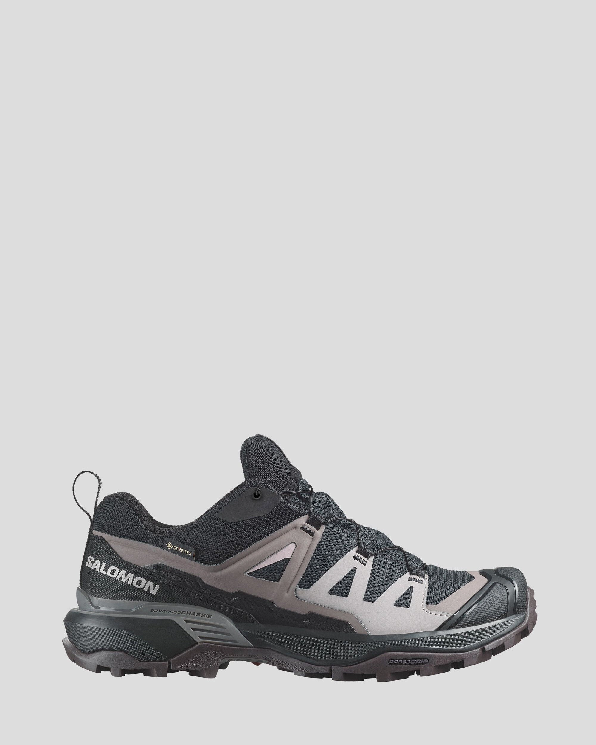 Women's Salomon X Ultra 360 GTX Hiking Shoes - Black/Plum Kitten/Shale