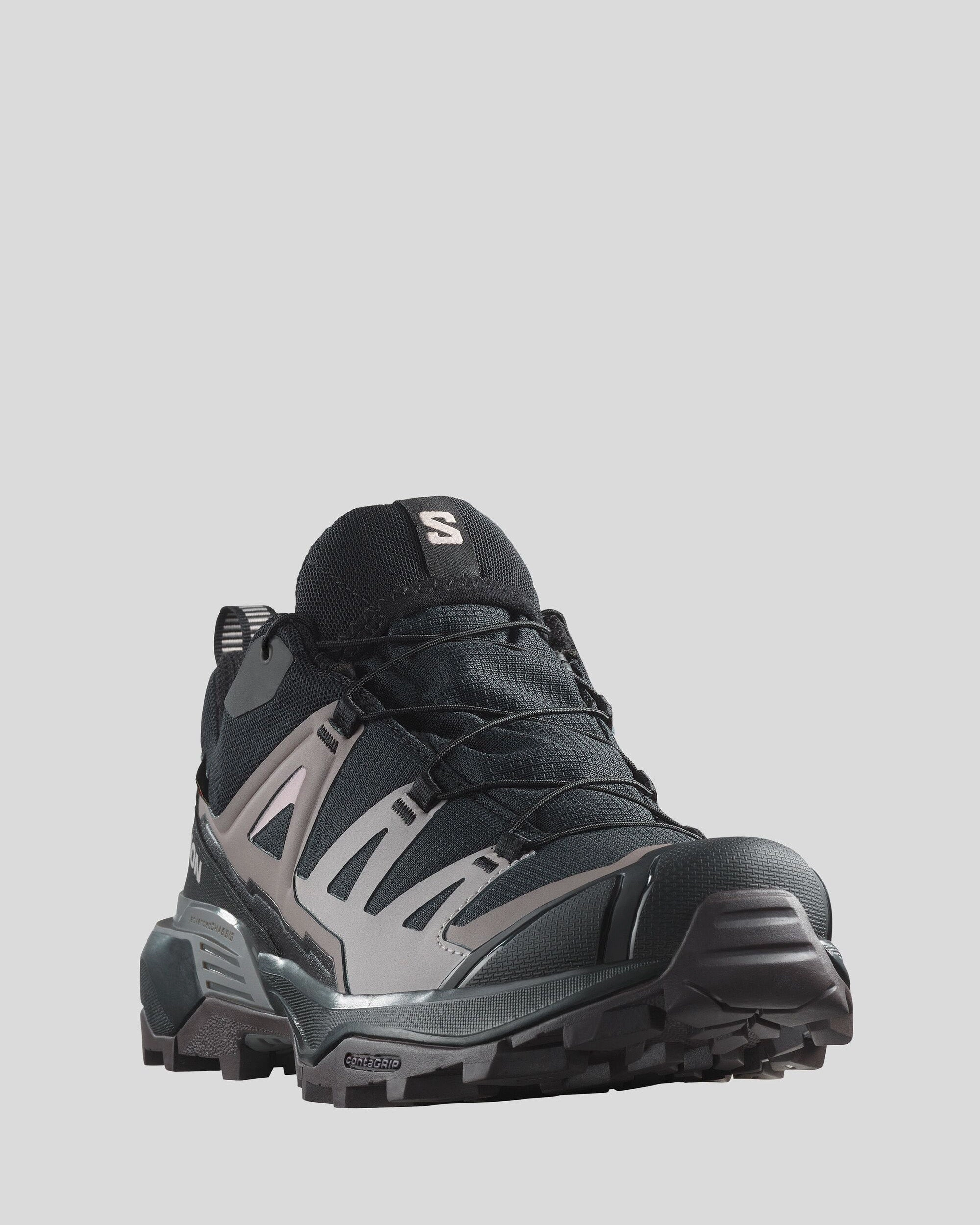 Women's Salomon X Ultra 360 GTX Hiking Shoes - Black/Plum Kitten/Shale