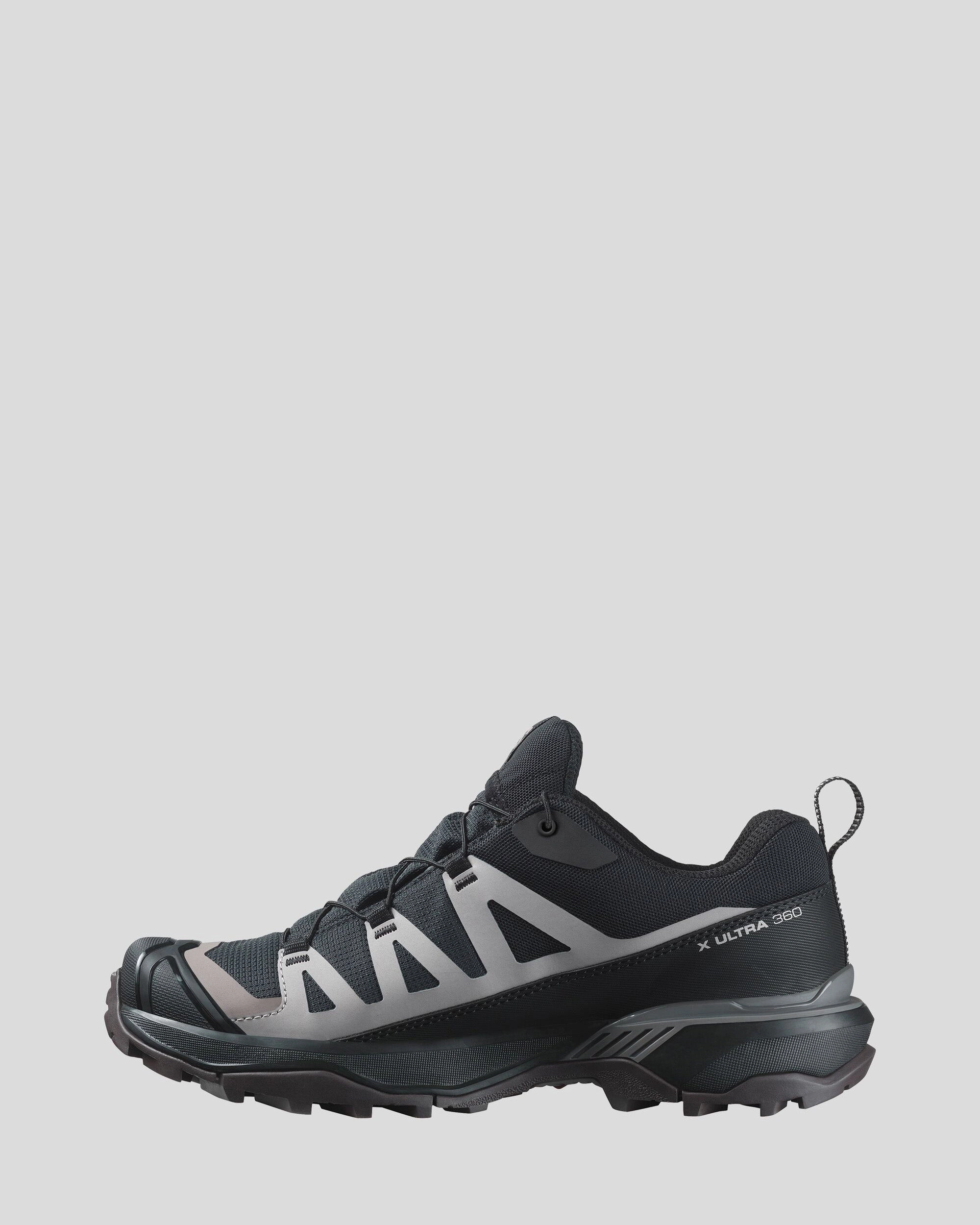 Women's Salomon X Ultra 360 GTX Hiking Shoes - Black/Plum Kitten/Shale