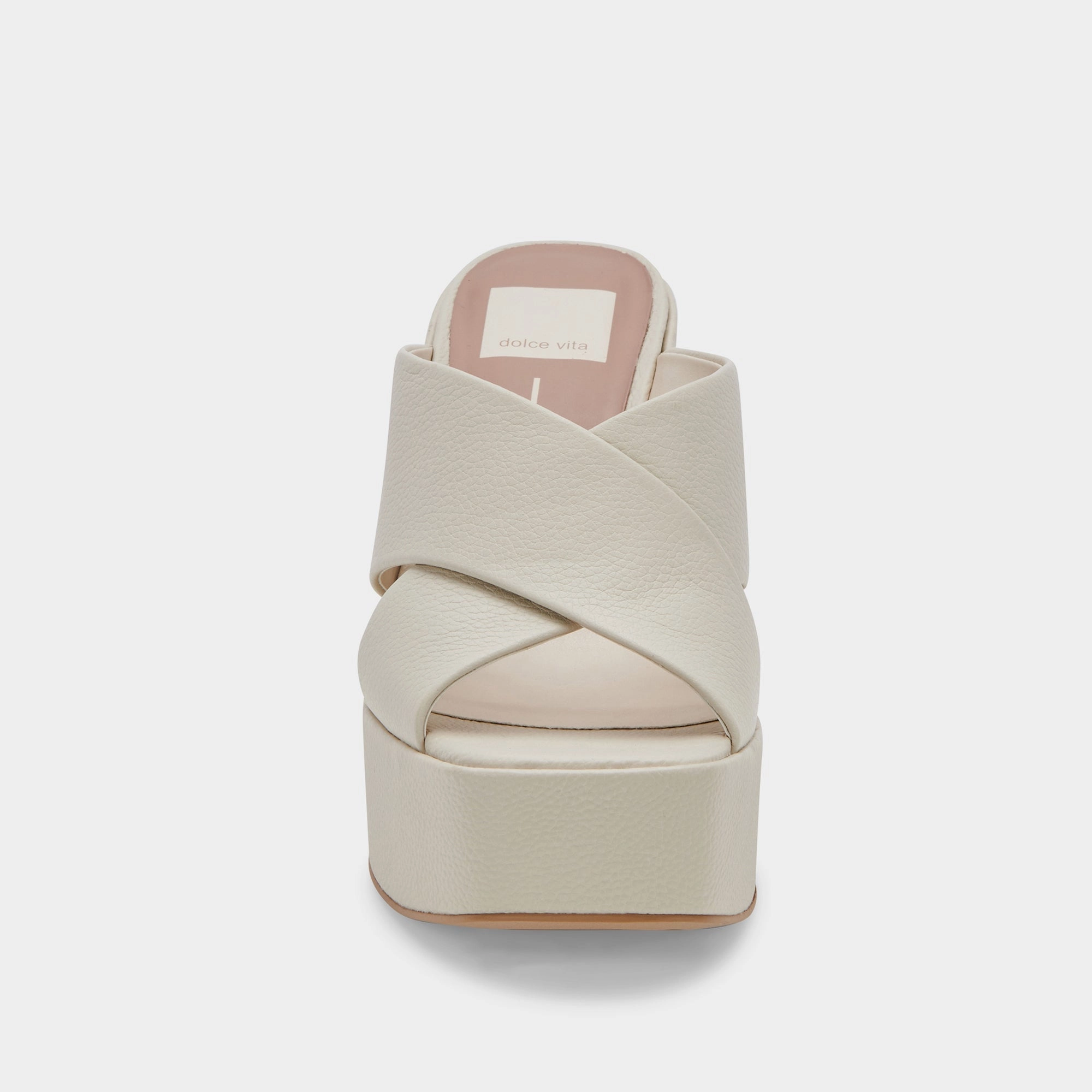 WONDER HEELS IVORY LEATHER - re:vita