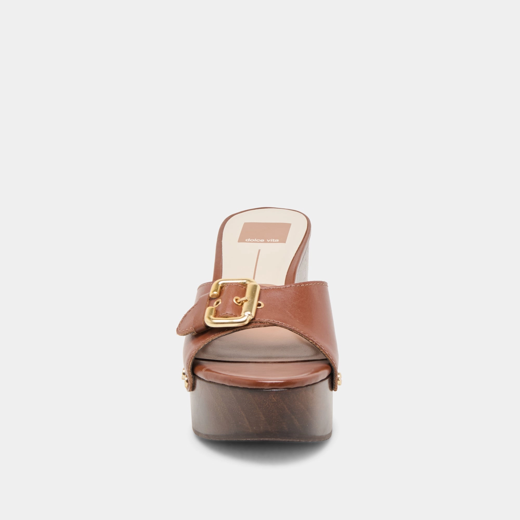 YALAH HEELS BROWN LEATHER