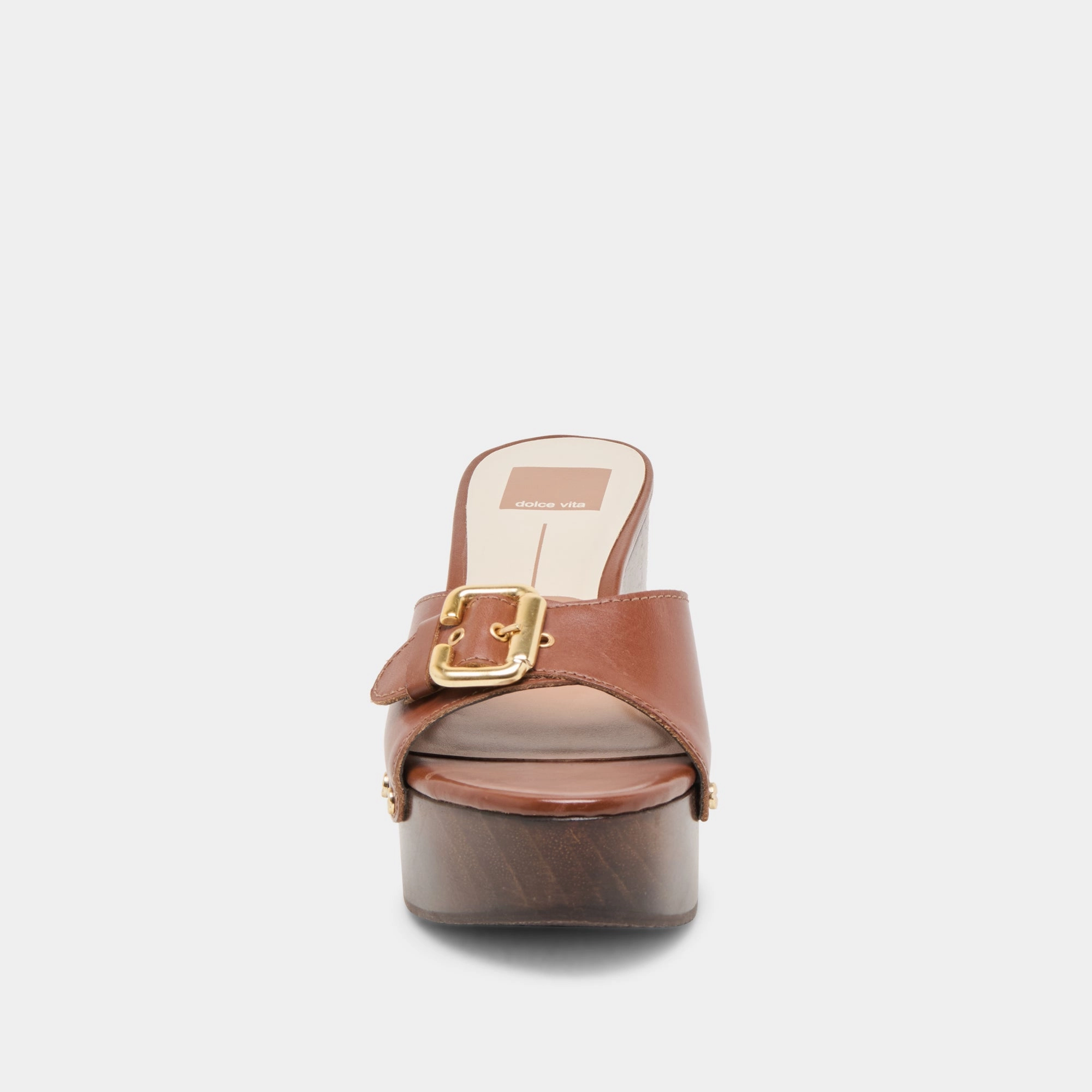 YALAH HEELS BROWN LEATHER