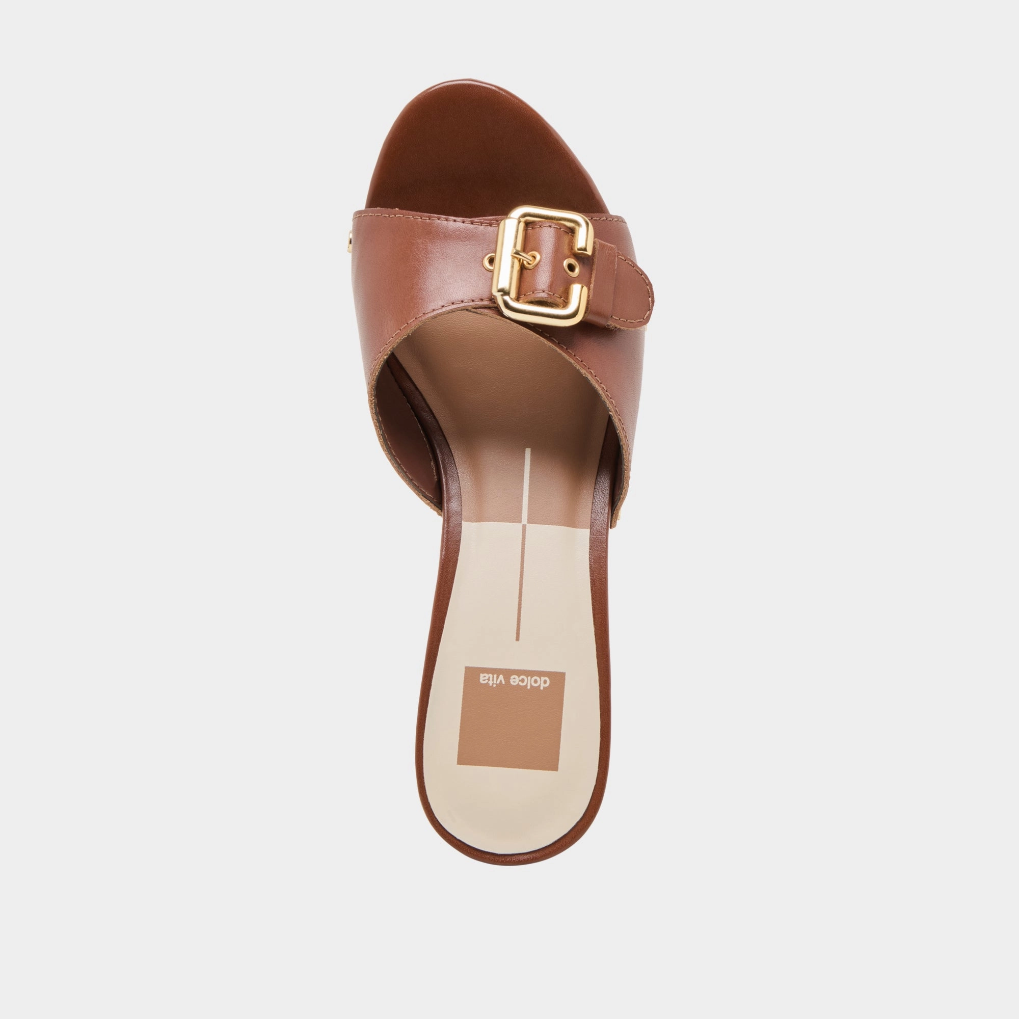 YALAH HEELS BROWN LEATHER