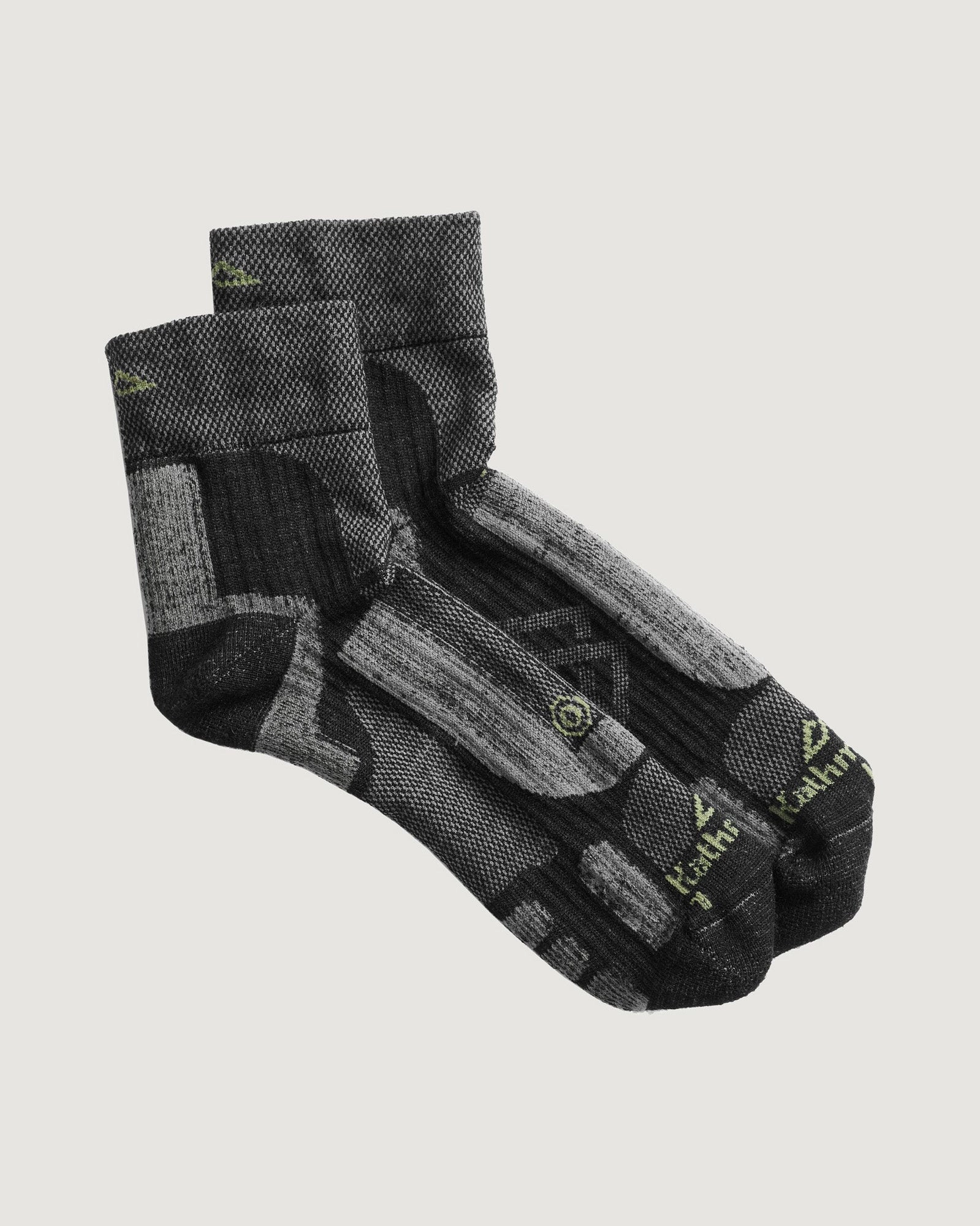 Zeolite Ergonomic Unisex Run Socks - Black/Granite